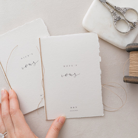 Alice Personalised Vow Books