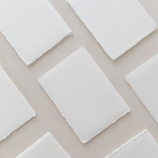 5x7 – White Handmade Paper