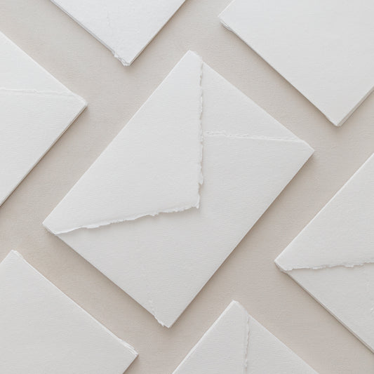 C5 – White Handmade Paper Envelopes