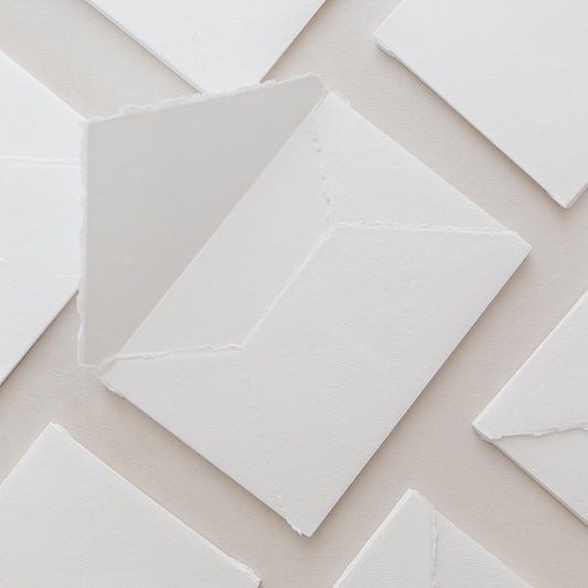 C5 – White Handmade Paper Envelopes