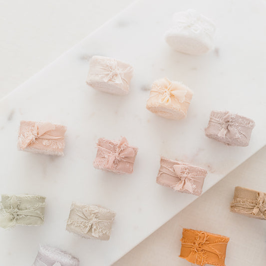 Silk Ribbons – 15mm by 30cm Samples