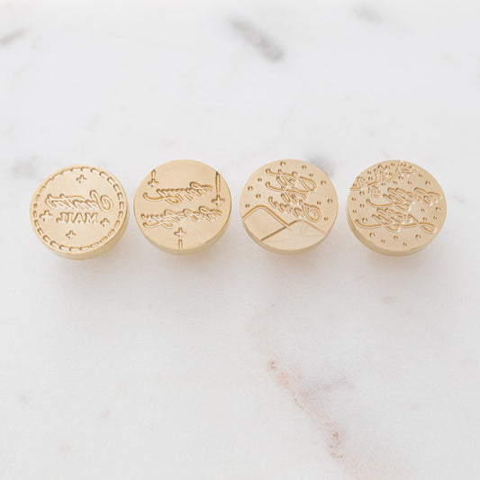 ✧ 40% OFF ✧ Four Wax Stamps & One Handle – Kethstudio x Wish Upon A Calligraphy