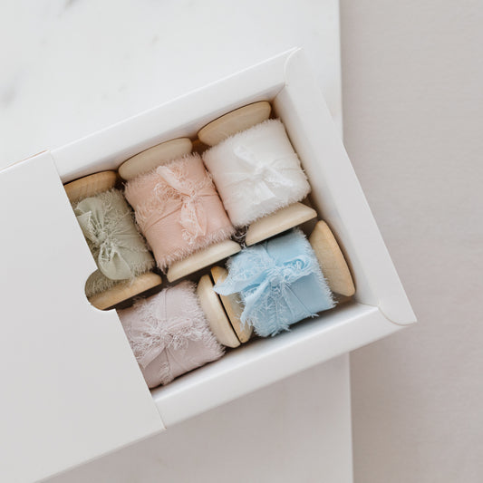 Box of 5 or 10 – Silk Ribbon & Spool