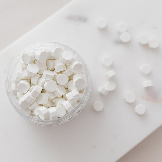 White Wax Beads