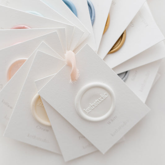 Wax Seal Sample Cards