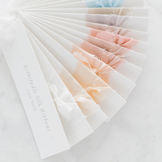 Silk Ribbon Sample Swatch Cards