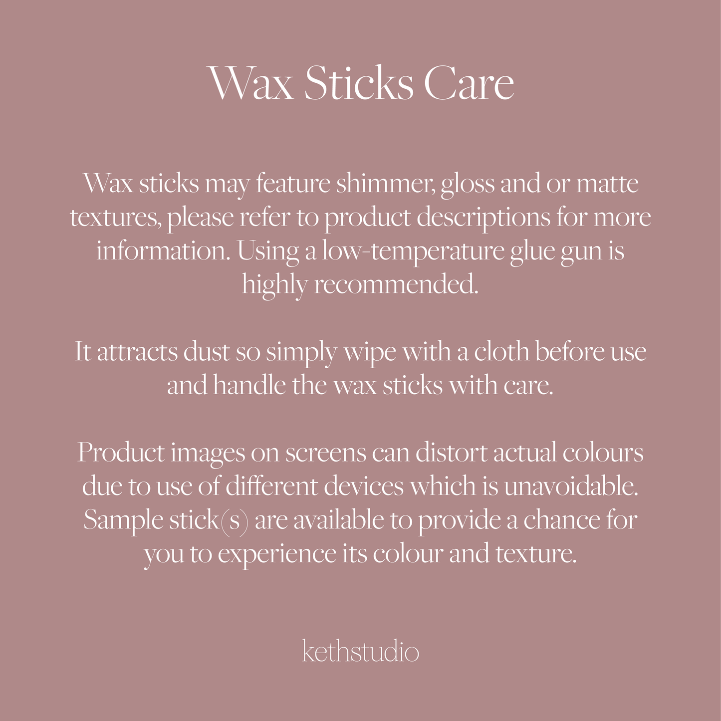 Dusty Rose Wax Sticks