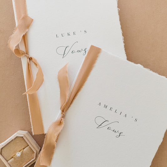 Amelia Personalised Vow Books