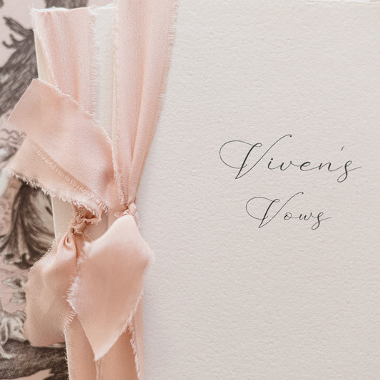 Viven Personalised Vow Books