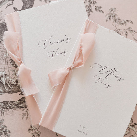 Viven Personalised Vow Books