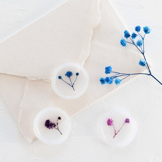 Dark Palette Baby's Breath Vellum Seals