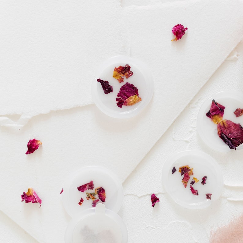 Rose Petal Vellum Wax Seals