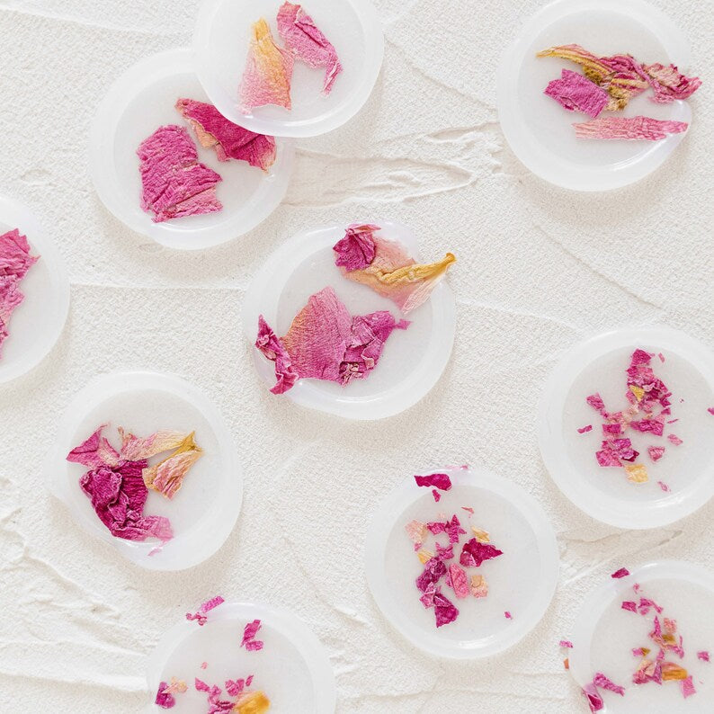 Peony Petal Vellum Wax Seals