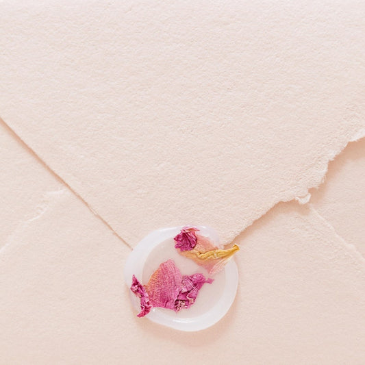 Peony Petal Vellum Wax Seals