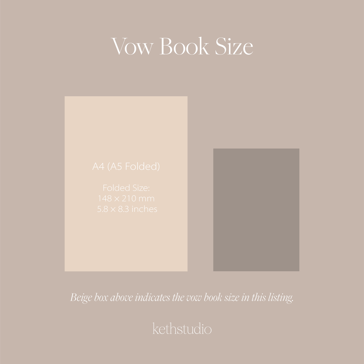 Amelia Personalised Vow Books