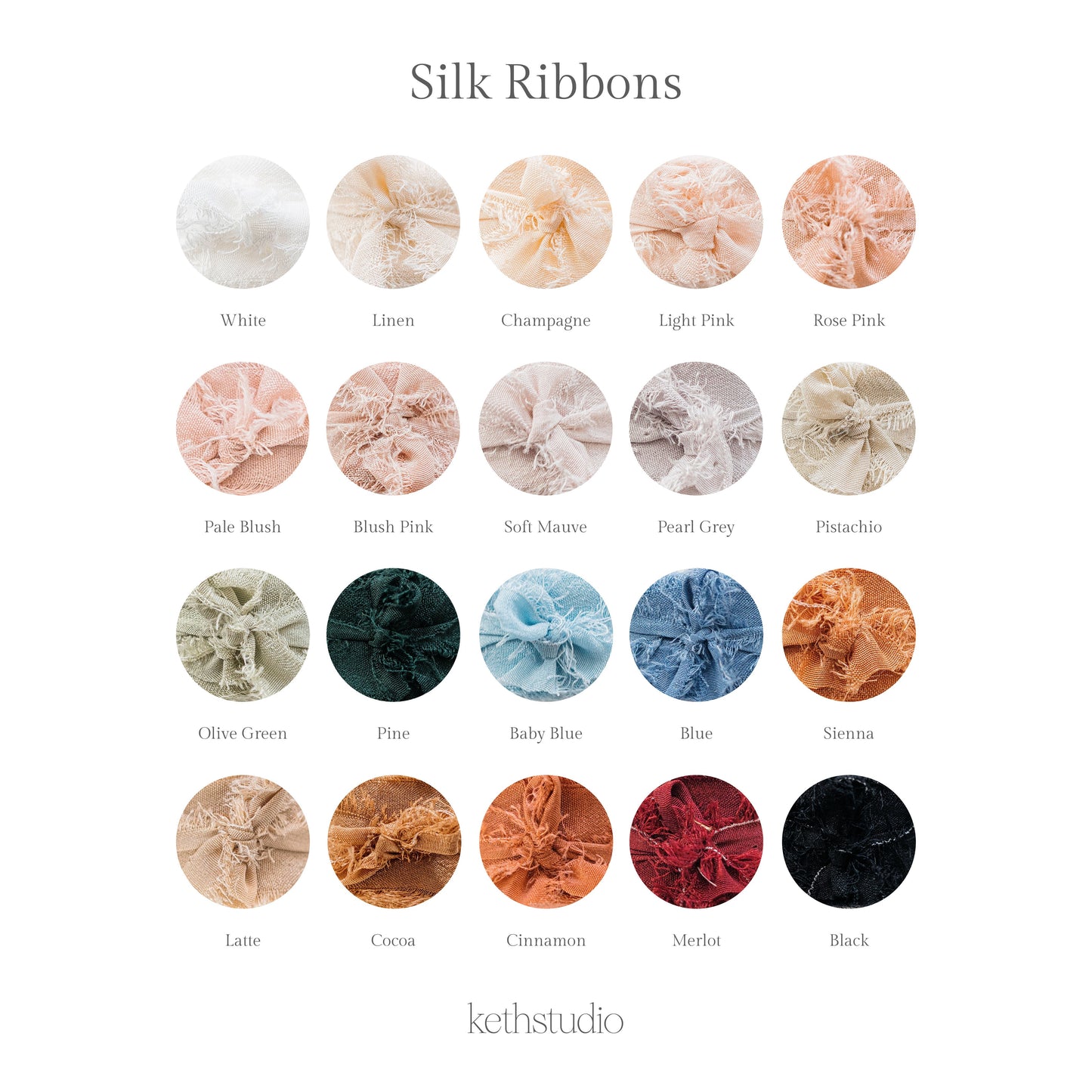 Bespoke Silk Ribbons – 7mm by 5 Meters