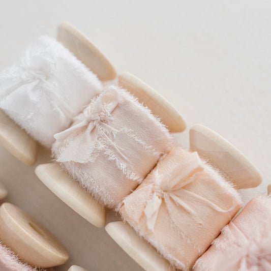 Silk Ribbons – 25mm by 30cm Samples