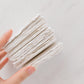 70mm by 90mm White Handmade Paper Place Cards