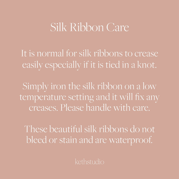 Bespoke Silk Ribbons – 7mm by 5 Meters