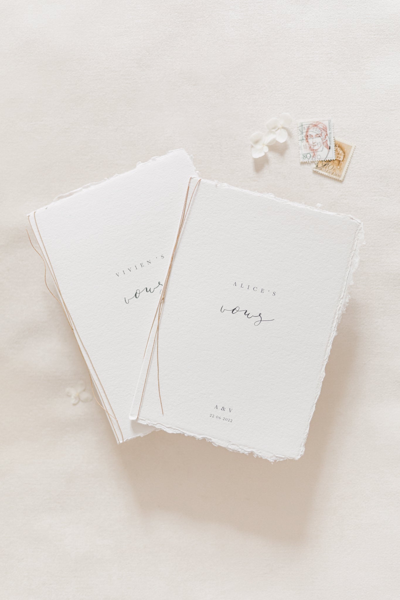 Alice Personalised Vow Books