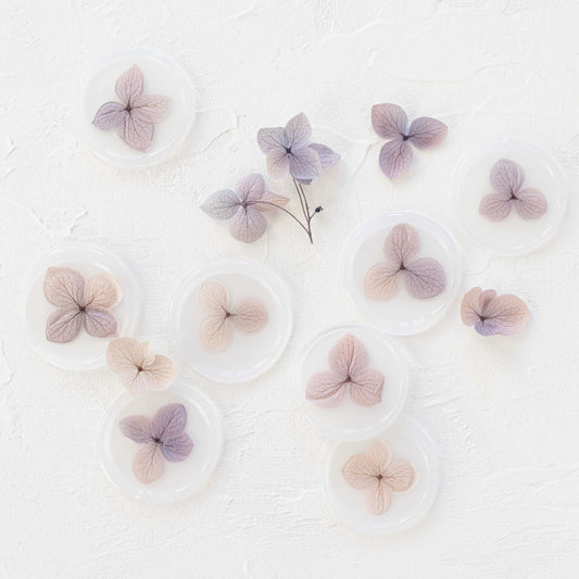 Pastel Purple Hydrangea Vellum Seals