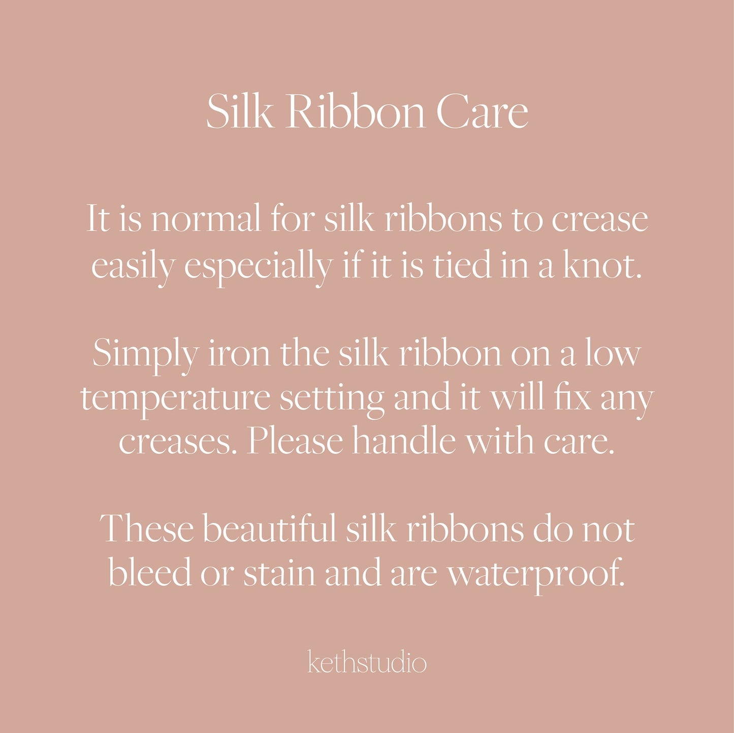 Silk Ribbons & Spool – 25mm by 5 Meters