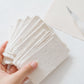 95mm by 60mm Off White Handmade Paper Place Cards