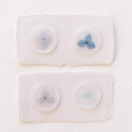 Blue Palette Hydrangea Vellum Seals
