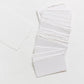 100mm by 52mm White Handmade Paper Place Cards